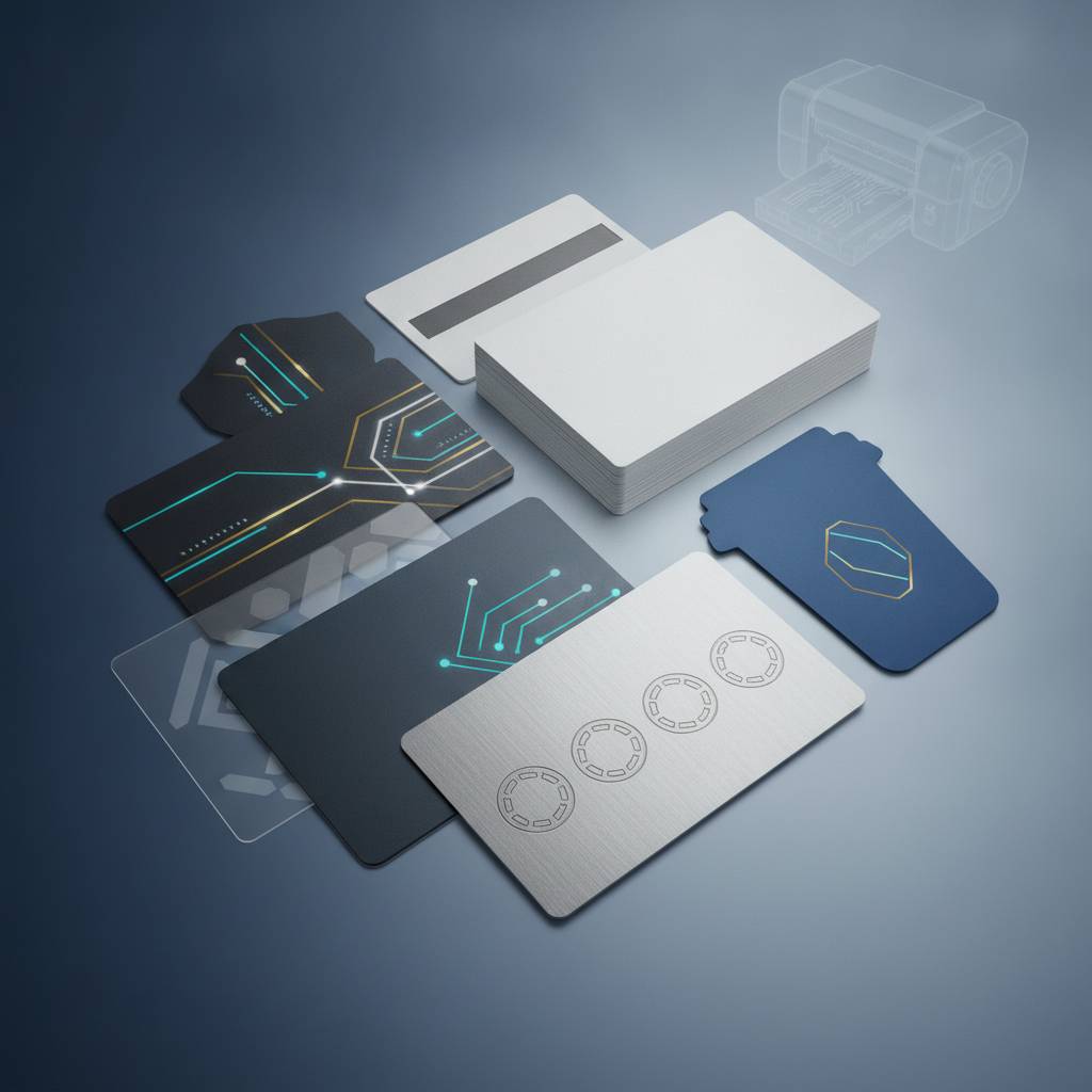 Specialty Cards: Clear, Metal, and Custom Shapes